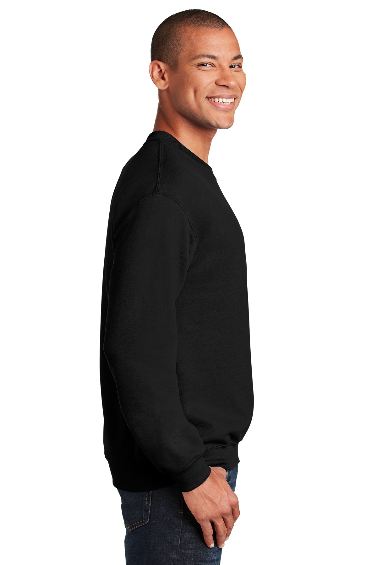 Fremont Football Family - Black Out Crew Neck Sweatshirt
