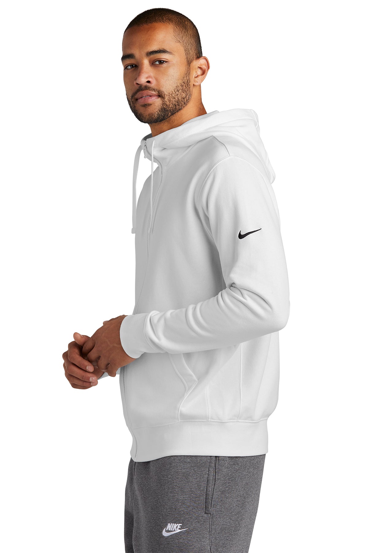 Fremont Basketball Nike Club Fleece Sleeve Swoosh Full-Zip Hoodie